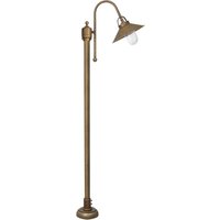 Stehlampe außen IP44 E27 148 cm Messing Glas Maritim von Ghidini Giovanni Battista