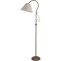 Stehlampe groß 190 cm E27 schwenkbar Messing Stoff Rustikal von Ghidini Giovanni Battista