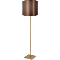 Stehlampe in Bronze hell Braun E27 160,5 cm Messing Stoff von Ghidini Giovanni Battista