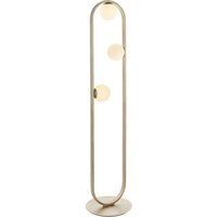 Stehlampe klein 141,5 cm hoch in Silber Weiß 3-flammig G9 Stehlampe klein 141,5 cm hoch in Silber Weiß 3-flammig G9 von Endon