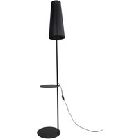 Stehlampe mit Ablage Metall Stoff 170 cm hoch E27 Stehlampe mit Ablage Metall Stoff 170 cm hoch E27 von TK Lighting