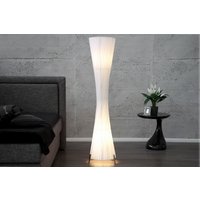 Stehleuchte 180cm Retro Esszimmer Lampe Weiß Stehleuchte 180cm Retro Esszimmer Lampe Weiß von Invicta Interior