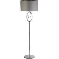 Stehleuchte E27 Stoff Metall niedrig 151 cm Chrom Silber Stehleuchte E27 Stoff Metall niedrig 151 cm Chrom Silber von Searchlight
