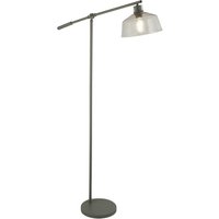 Stehleuchte Grau Klar H: max. 164 cm verstellbar Metall Glas Stehleuchte Grau Klar H: max. 164 cm verstellbar Metall Glas von Searchlight