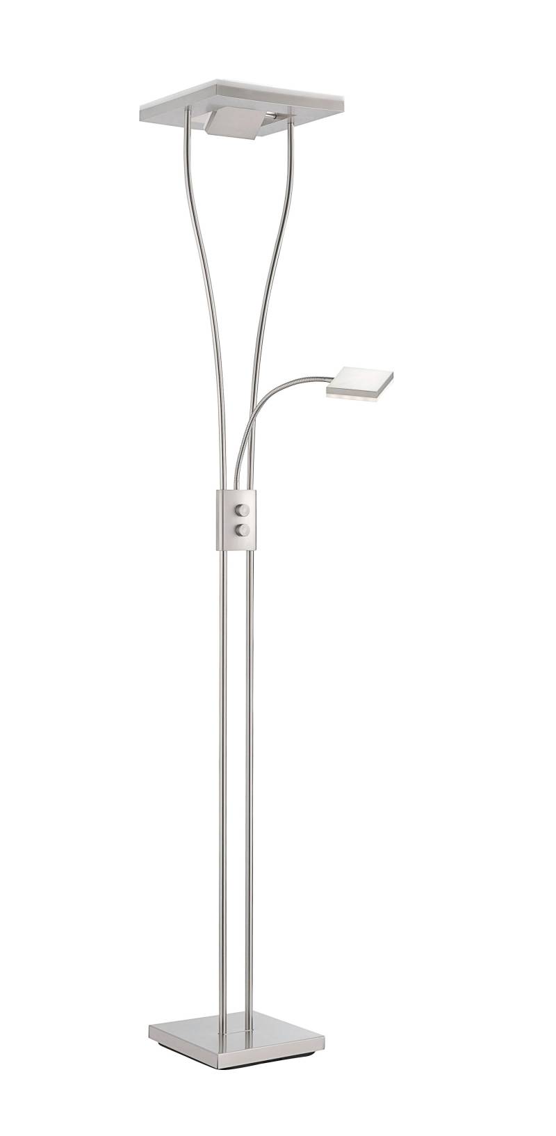 Stehleuchte Helia in Nickelfarben max. 20 Watt