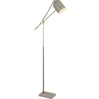 Stehleuchte Marmor Sockel 149 cm Grau verstellbar Metall von Searchlight