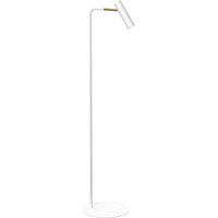 Stehleuchte Metall GU10 flexibel 159 cm in Weiß Gold Stehleuchte Metall GU10 flexibel 159 cm in Weiß Gold von Luminex