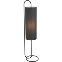 Stehleuchte Schwarz 136 cm niedrig Modern Stoff Metall E27 von Endon