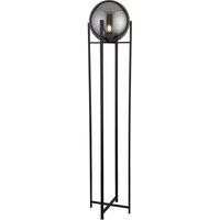 Stehleuchte Schwarz Rauchgrau E27 159 cm Glas Metall von Searchlight