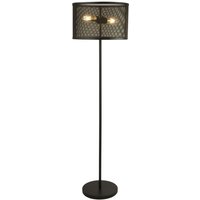 Stehleuchte Wohnzimmer 145 cm klein Metall 2x E27 Schwarz Stehleuchte Wohnzimmer 145 cm klein Metall 2x E27 Schwarz von Searchlight