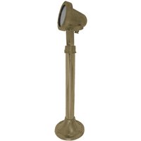 Stehleuchte außen 53 cm schwenkbar Messing Glas E27 IP64 von Andromeda