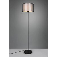 Stehleuchte ca. 150 cm hoch 1 Stück Metall / Stoff Schwarz, Weiß