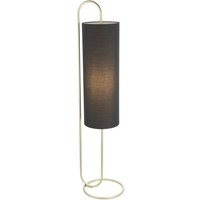 Stehleuchte niedrig 136 cm Modern in Messing antik Schwarz von Endon