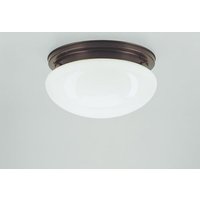 Stilvolle Deckenlampe E27 Messing Antik Glas Ø30 cm von Berliner Messingleuchten