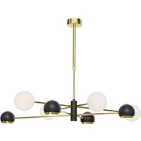 Stilvolle Deckenlampe Metall Glas 100 cm G9 GU10 elegant von Zaklad Wielobranzowy Export-Import-Jupiter