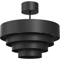 Stilvolle Deckenlampe Metall Schwarz Ø39 cm indirekt von Luminex