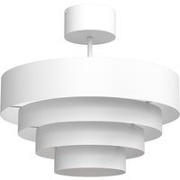 Stilvolle Deckenlampe Metall Weiß Ø39 cm E27 indirekt von Luminex