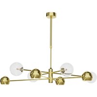 Stilvolle Deckenlampe in Gold 100 cm G9 GU10 elegant von Zaklad Wielobranzowy Export-Import-Jupiter