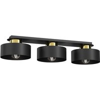 Stilvolle Deckenlampe in Schwarz Gold 68 cm lang Loft von Luminex