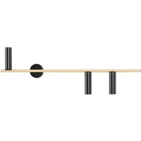 Stilvolle Wandleuchte in Messing Schwarz GU10 Metall von ALDEX