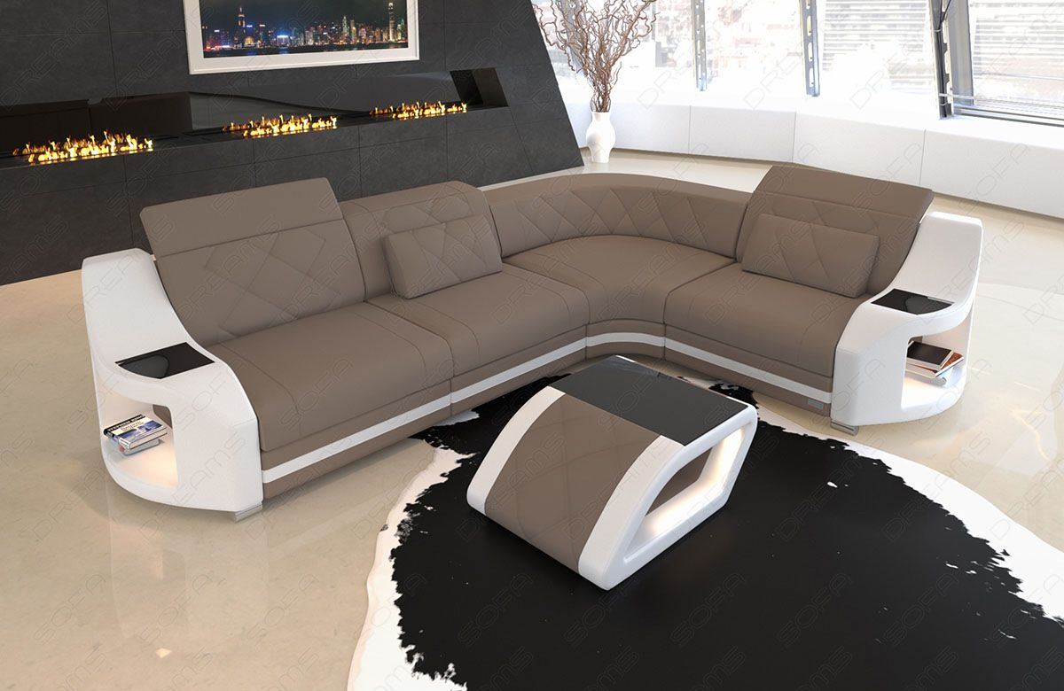 Stoff Ecksofa Genua L Form Mini