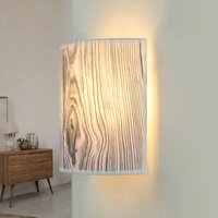 Stoff Wandlampe ALICE Lila Holz Optik Loft Design E27 von Easylight