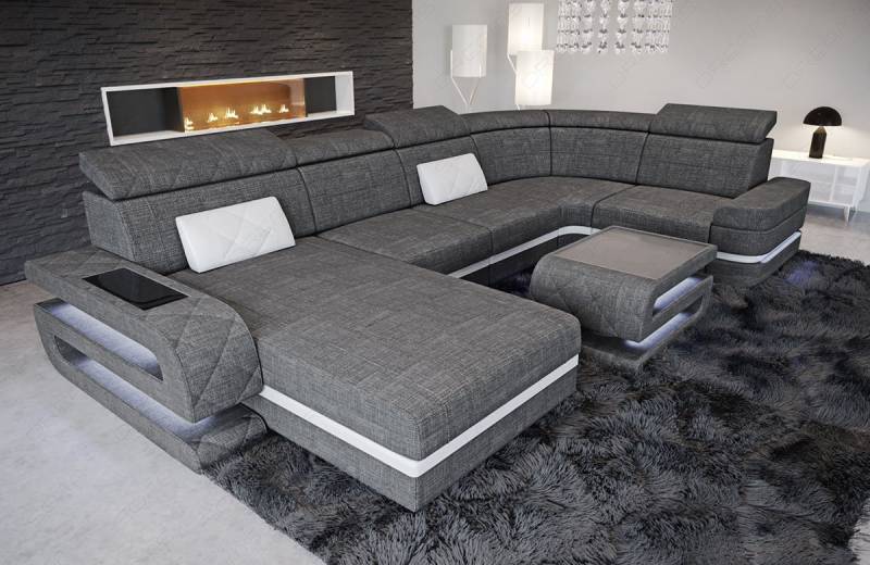 Stoff Wohnlandschaft Bologna – Komfort & Stil