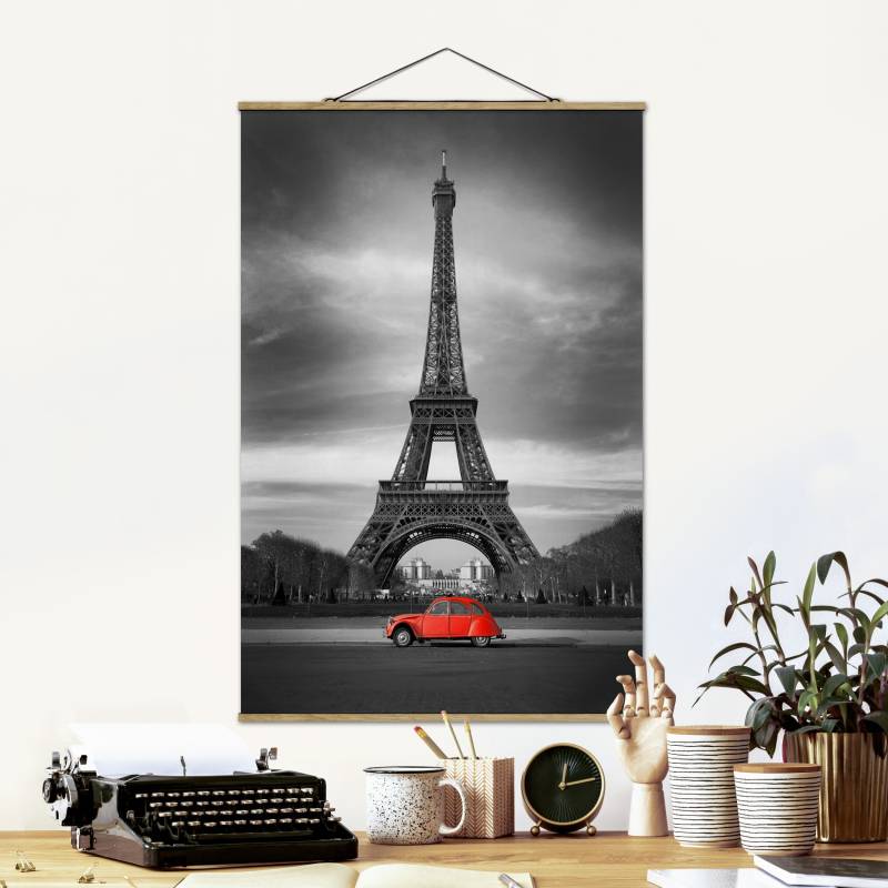 Stoffbild mit Posterleisten Spot on Paris