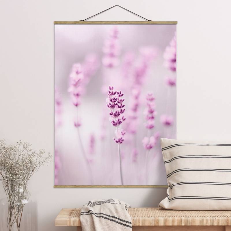 Stoffbild Zartvioletter Lavendel