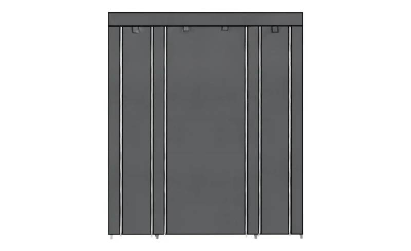Stoffschrank   ¦ grau ¦ Maße (cm): B: 150 H: 175 Garderoben & Kleiderstangen > Garderobenschränke - Möbel Kraft