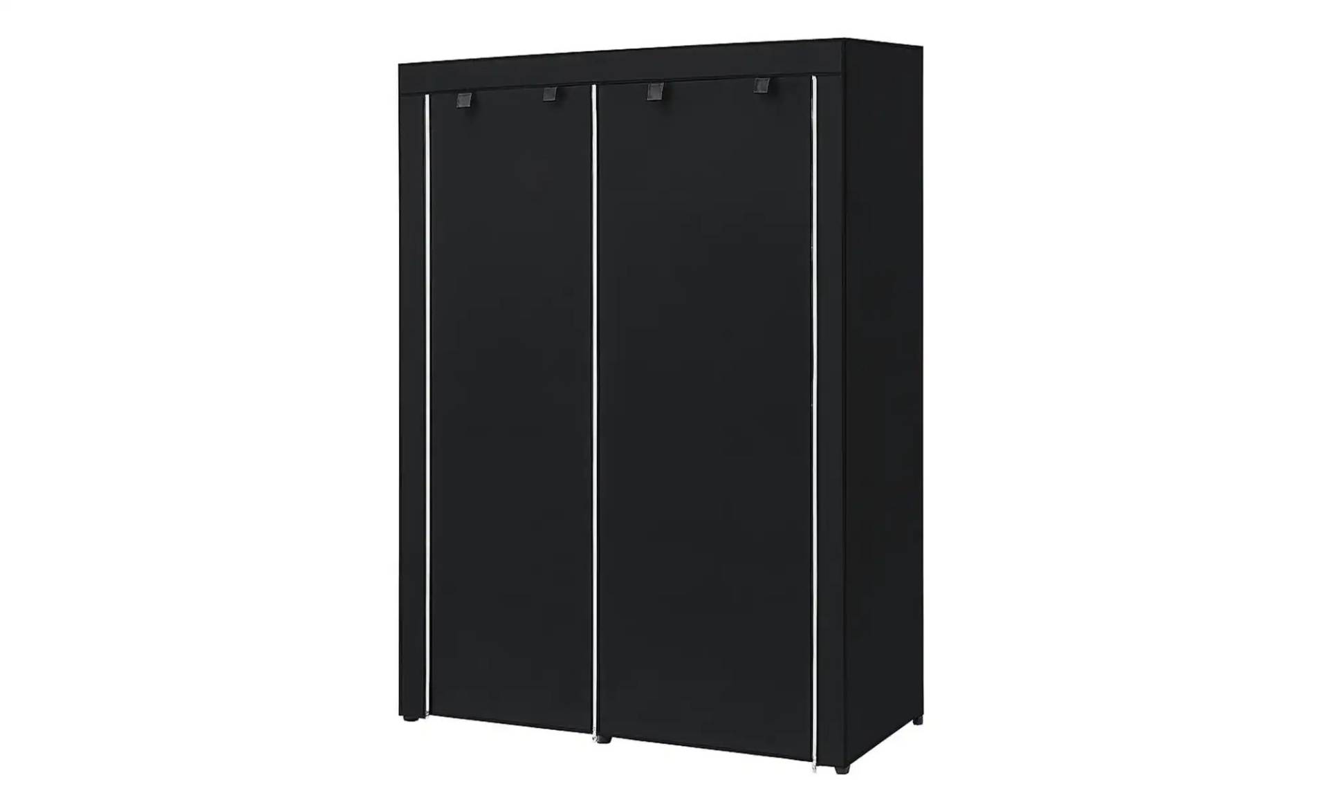Stoffschrank   ¦ schwarz ¦ Maße (cm): B: 140 H: 174 Garderoben & Kleiderstangen > Garderobenschränke - Möbel Kraft