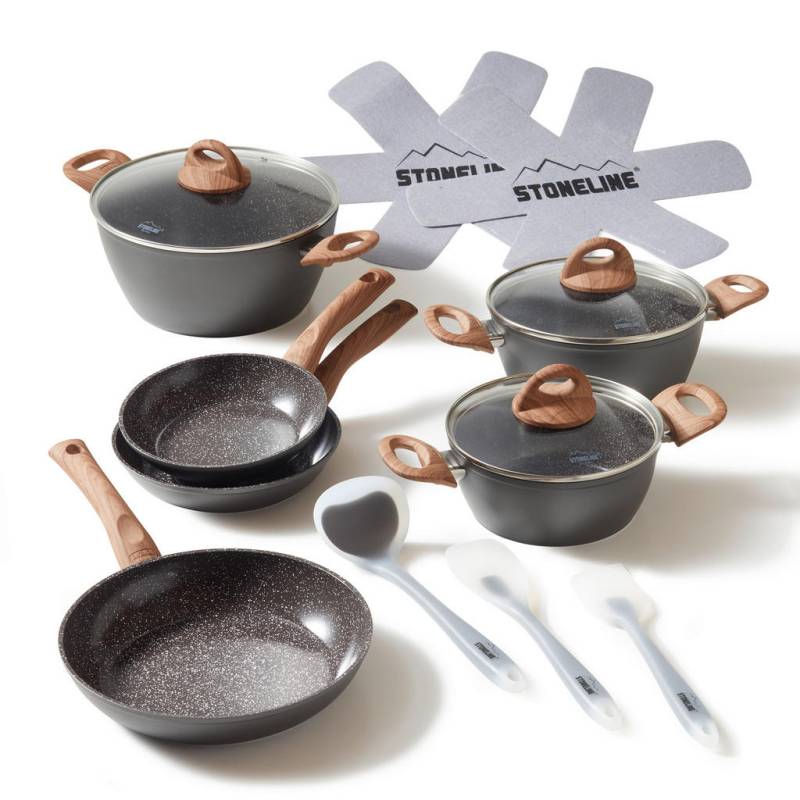 Stoneline KOCHGESCHIRR-SET Grau