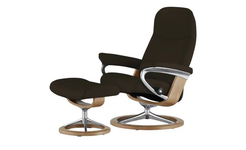 Stressless Relaxsessel mit Hocker Leder Consul ¦ braun ¦ Maße (cm): B: 78 H: 97 T: 70.0 Polstermöbel > Sessel > Drehsessel - Möbel Kraft