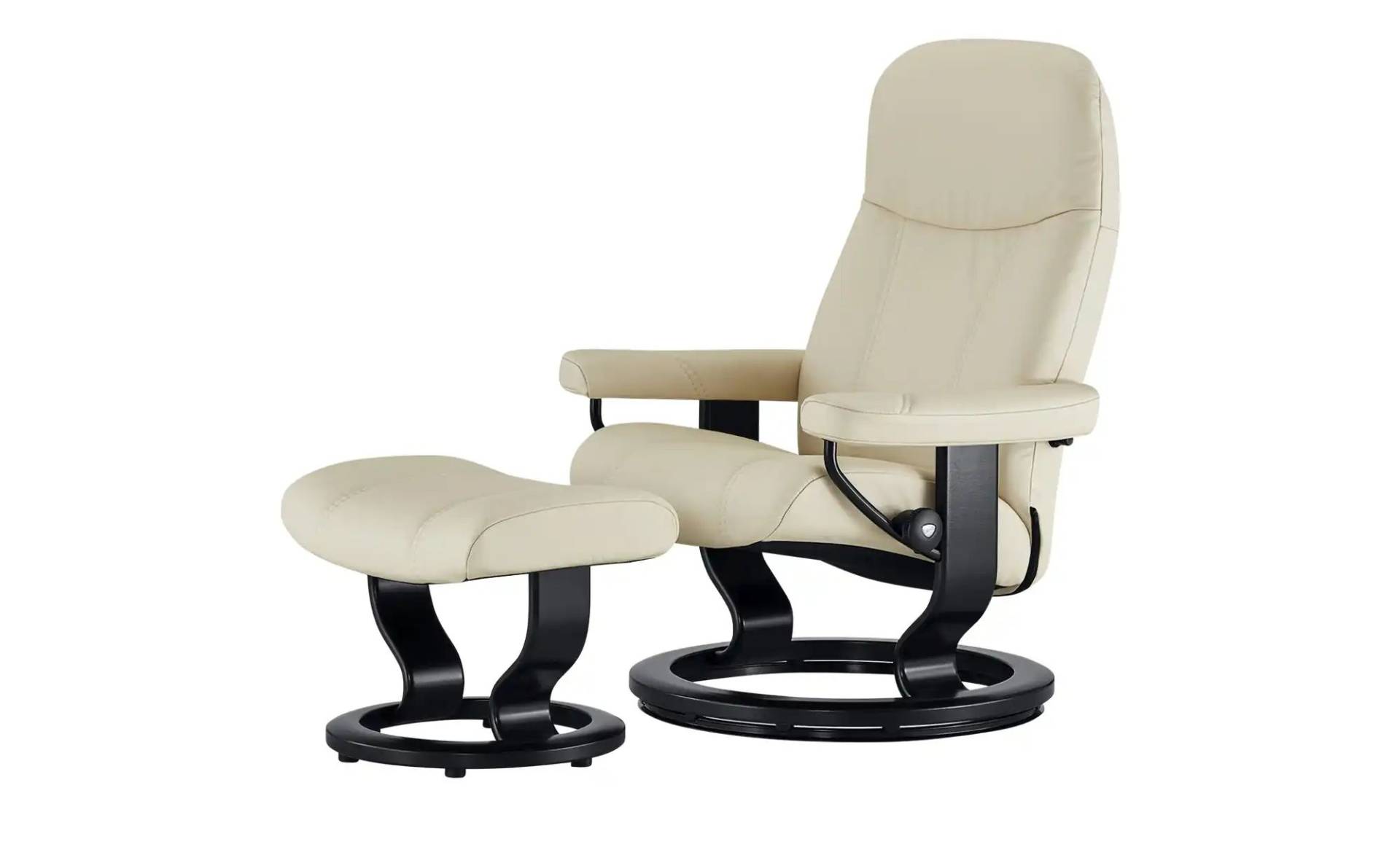 Stressless Relaxsessel mit Hocker Leder Consul  ¦ creme ¦ Maße (cm): B: 72 H: 94 T: 70.0 Polstermöbel > Sessel > Drehsessel - Möbel Kraft