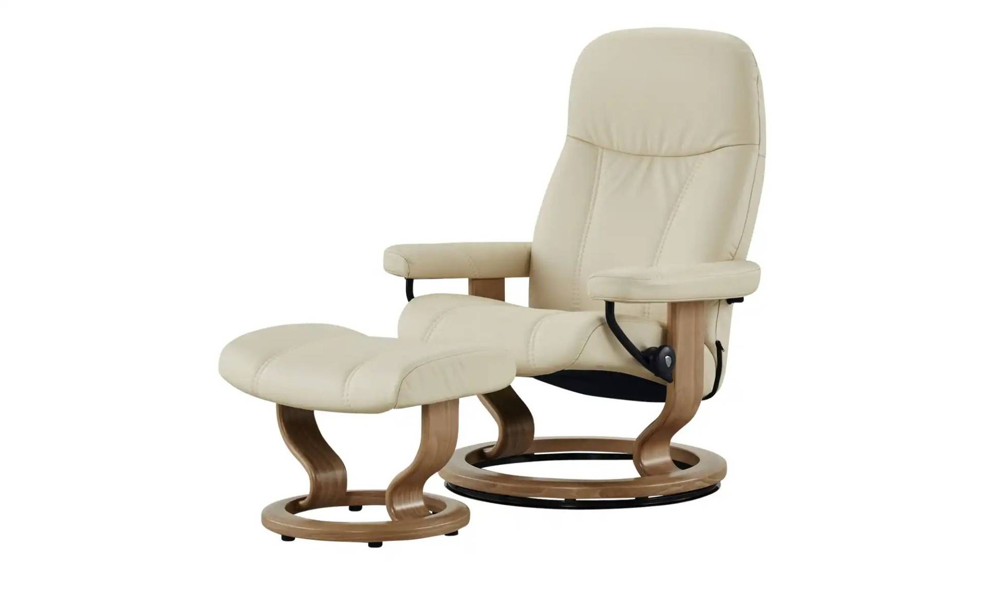 Stressless Relaxsessel mit Hocker Leder Consul  ¦ creme ¦ Maße (cm): B: 76 H: 100 T: 71.0 Polstermöbel > Sessel > Drehsessel - Möbel Kraft