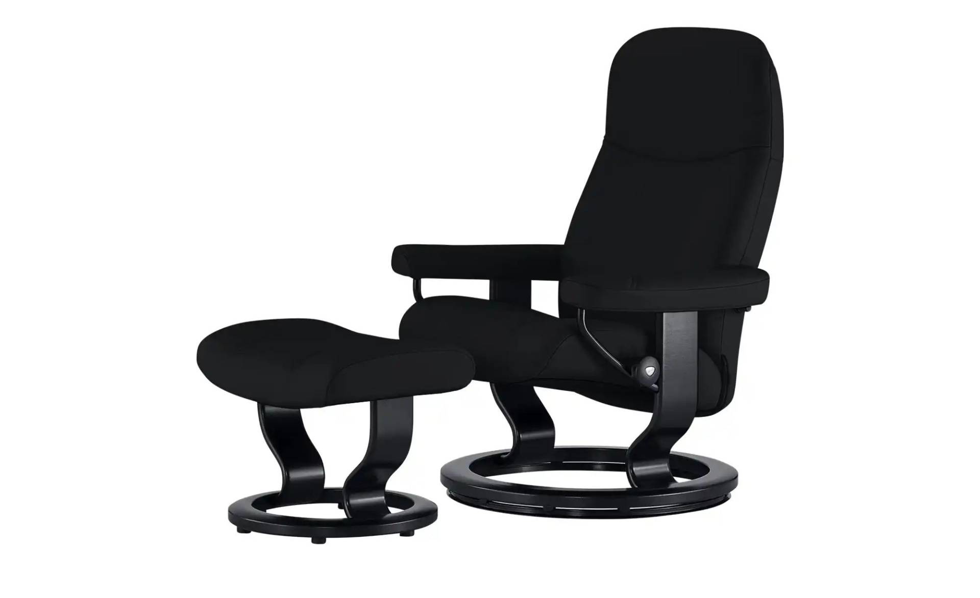 Stressless Relaxsessel mit Hocker  Consul ¦ schwarz ¦ Maße (cm): B: 76 H: 100 T: 71.0 Polstermöbel > Sessel > Drehsessel - Möbel Kraft