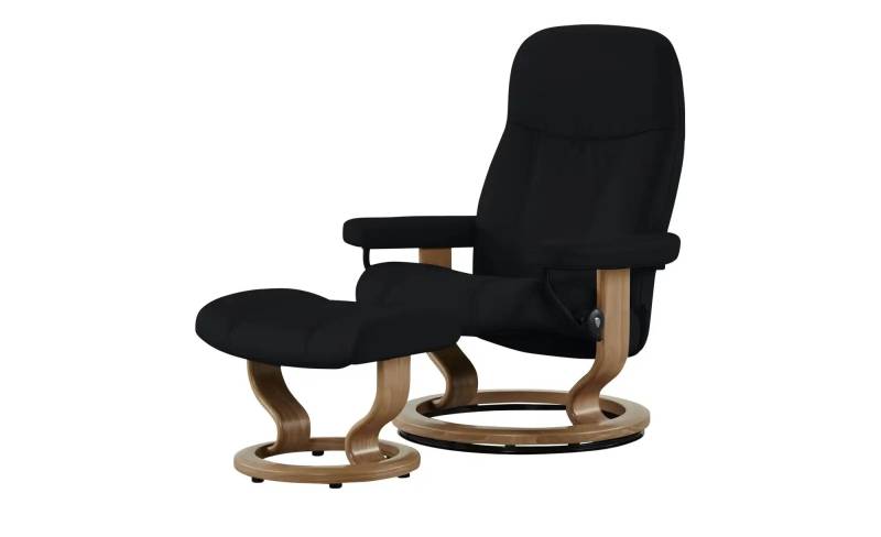 Stressless Relaxsessel mit Hocker Leder Consul  ¦ schwarz ¦ Maße (cm): B: 76 H: 100 T: 71.0 Polstermöbel > Sessel > Drehsessel - Möbel Kraft