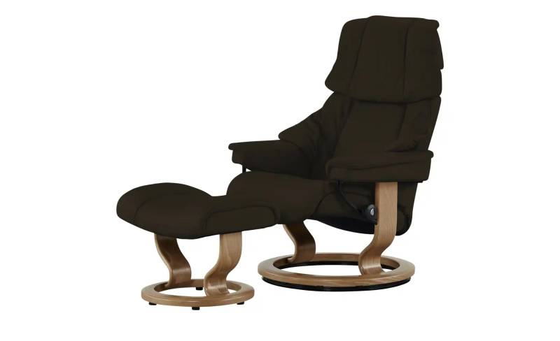 Stressless Relaxsessel mit Hocker  Reno  ¦ braun ¦ Maße (cm): B: 75 H: 106 T: 75.0 Polstermöbel > Sessel > Drehsessel - Möbel Kraft