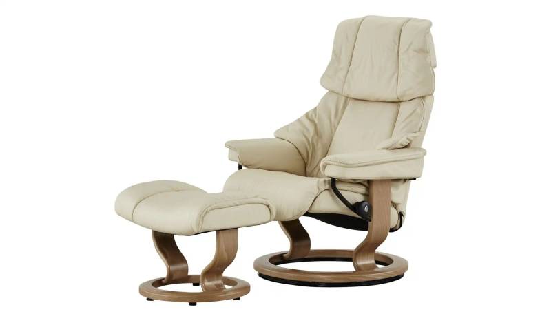 Stressless Relaxsessel mit Hocker  Reno  ¦ creme ¦ Maße (cm): B: 75 H: 106 T: 75.0 Polstermöbel > Sessel > Drehsessel - Möbel Kraft