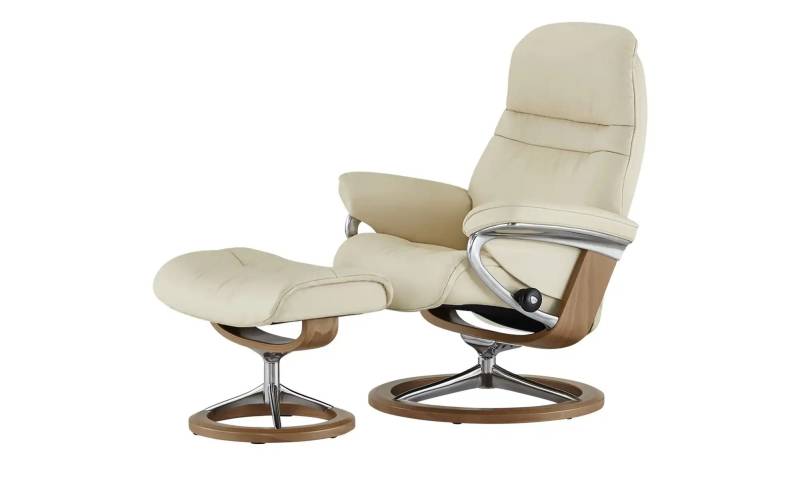 Stressless Relaxsessel mit Hocker Leder Sunrise ¦ creme ¦ Maße (cm): B: 83 H: 105 T: 74.0 Polstermöbel > Sessel > Drehsessel - Möbel Kraft