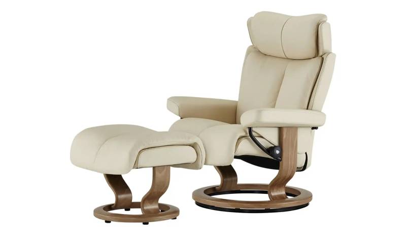 Stressless Relaxsessel mit Hocker Leder Magic ¦ creme ¦ Maße (cm): B: 77 H: 108 T: 76.0 Polstermöbel > Sessel > Drehsessel - Möbel Kraft