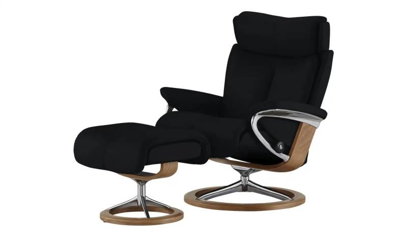 Stressless Relaxsessel mit Hocker Leder Magic ¦ schwarz ¦ Maße (cm): B: 82 H: 112 T: 78.0 Polstermöbel > Sessel > Drehsessel - Möbel Kraft