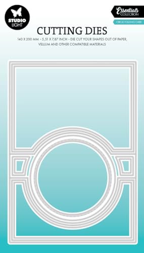 Studio Light Cutting Die Circle folding card shape Ess. nr.787 SL-ES-CD787 140x200x1mm (02-24) von Studio Light