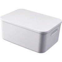 Stück stapelbare Aufbewahrungsbox aus Kunststoff, multifunktionale Aufbewahrungsbox mit Deckel, Aufbewahrungsbox mit Griff, weiße Aufbewahrungsbox, Stück stapelbare Aufbewahrungsbox aus Kunststoff, multifunktionale Aufbewahrungsbox mit Deckel, Aufbewahrungsbox mit Griff, weiße Aufbewahrungsbox,