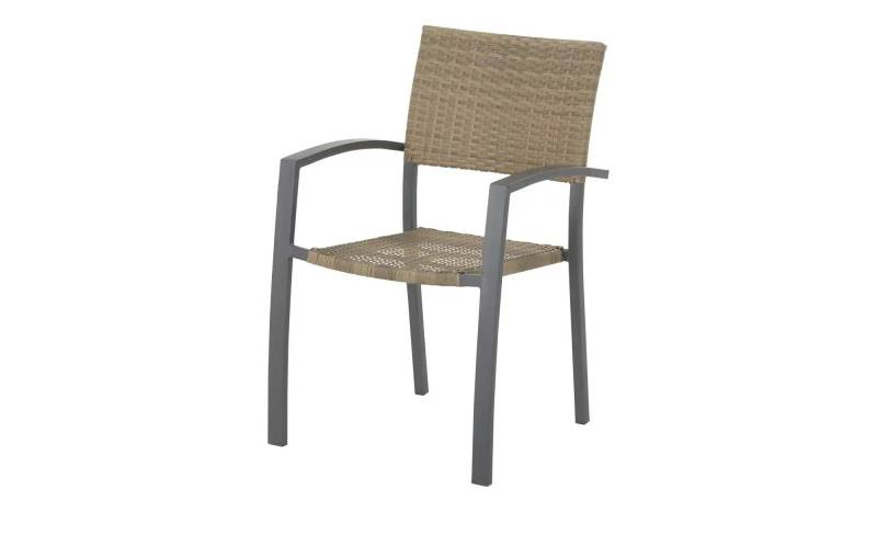 Stuhl  Lyon ¦ grau ¦ Maße (cm): B: 59 H: 85 T: 55.0 Garten > Gartenmöbel > Gartenstühle - Höffner