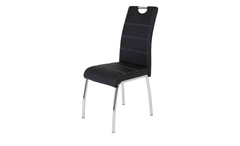 Stuhl  Tibo ¦ schwarz ¦ Maße (cm): B: 43 H: 98 T: 61.0 Stühle > Küchenstühle > Polster Küchenstühle - Höffner