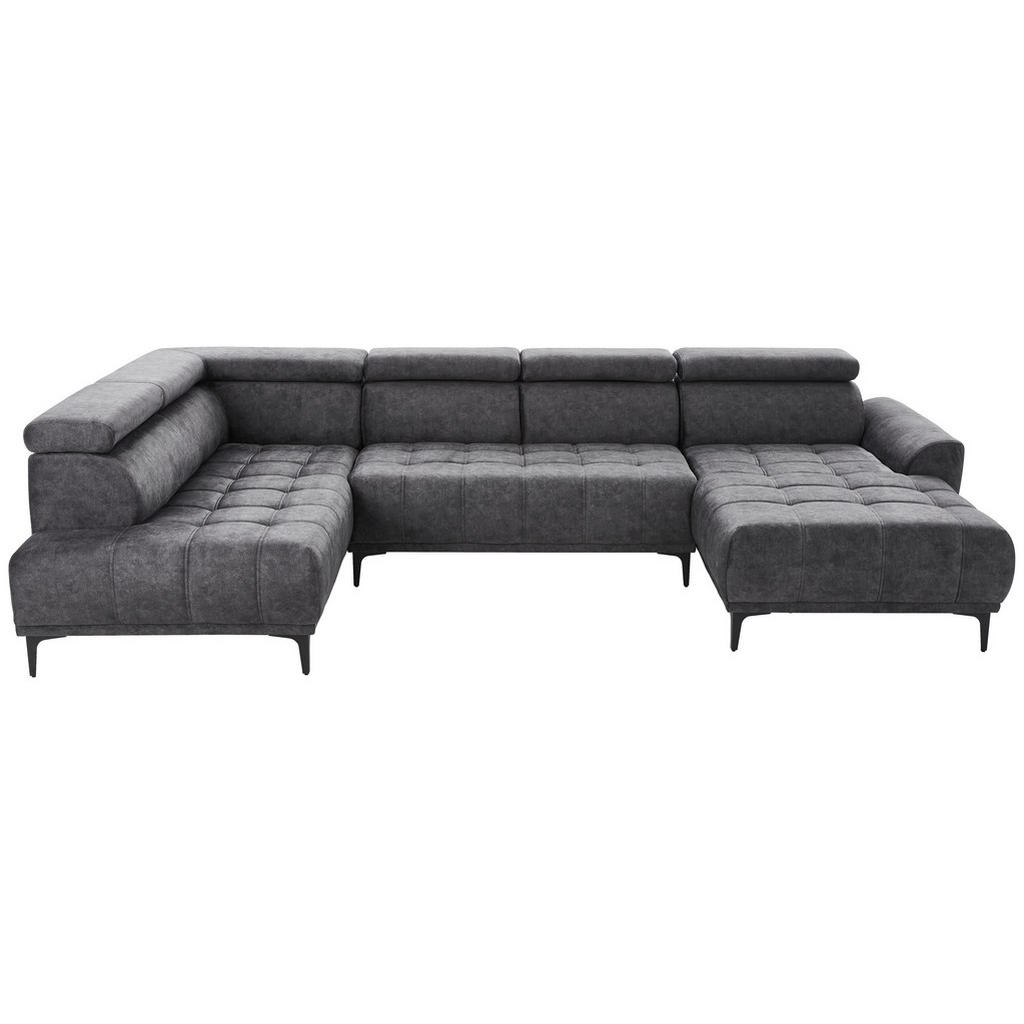 Stylife Wohnlandschaft, Graphit, Textil, 4-Sitzer, Ottomane rechts, U-Form, 340x191 cm, Typenauswahl, Stoffauswahl, seitenverkehrt erhältlich, Hocker erhältlich, Wohnzimmer, Sofas & Couches, Wohnlandschaften, Wohnlandschaften in U-Form Stylife Wohnlandschaft, Graphit, Textil, 4-Sitzer, Ottomane rechts, U-Form, 340x191 cm, Typenauswahl, Stoffauswahl, seitenverkehrt erhältlich, Hocker erhältlich, Wohnzimmer, Sofas & Couches, Wohnlandschaften, Wohnlandschaften in U-Form von Stylife