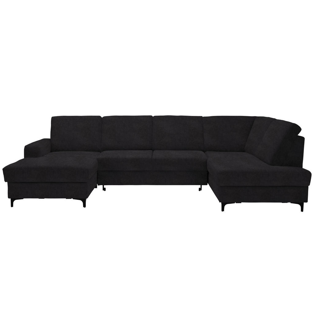 Stylife Wohnlandschaft, Graphit, Textil, 4-Sitzer, Ottomane rechts, U-Form, 317x185 cm, Made in EU, Rücken echt, Wohnzimmer, Sofas & Couches, Wohnlandschaften, Wohnlandschaften in U-Form Stylife Wohnlandschaft, Graphit, Textil, 4-Sitzer, Ottomane rechts, U-Form, 317x185 cm, Made in EU, Rücken echt, Wohnzimmer, Sofas & Couches, Wohnlandschaften, Wohnlandschaften in U-Form von Stylife