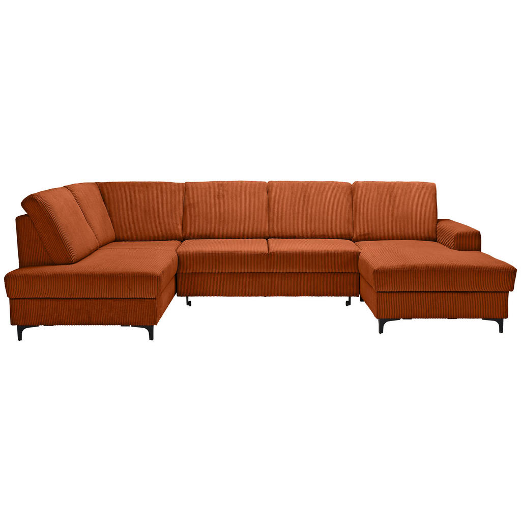 Stylife Wohnlandschaft, Terracotta, Textil, 4-Sitzer, Ottomane links, U-Form, 317x185 cm, Made in EU, Rücken echt, Wohnzimmer, Sofas & Couches, Wohnlandschaften, Wohnlandschaften in U-Form Stylife Wohnlandschaft, Terracotta, Textil, 4-Sitzer, Ottomane links, U-Form, 317x185 cm, Made in EU, Rücken echt, Wohnzimmer, Sofas & Couches, Wohnlandschaften, Wohnlandschaften in U-Form von Stylife