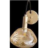 Stylische Wandlampe mit Schalter in Gold H:21 cm E14 Stylische Wandlampe mit Schalter in Gold H:21 cm E14 von Eco-Light
